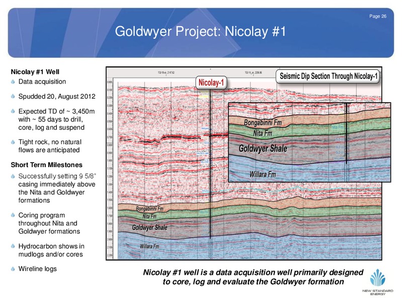 EUROZ OIL AND GAS CONFERENCE – New Standard Energy – slide 26