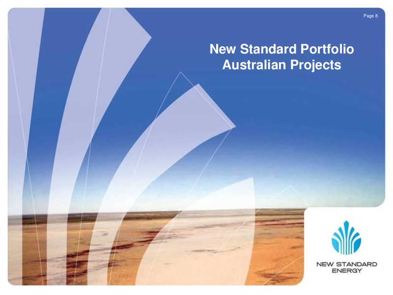 GOOD OIL CONFERENE – New Standard Energy – slide 9