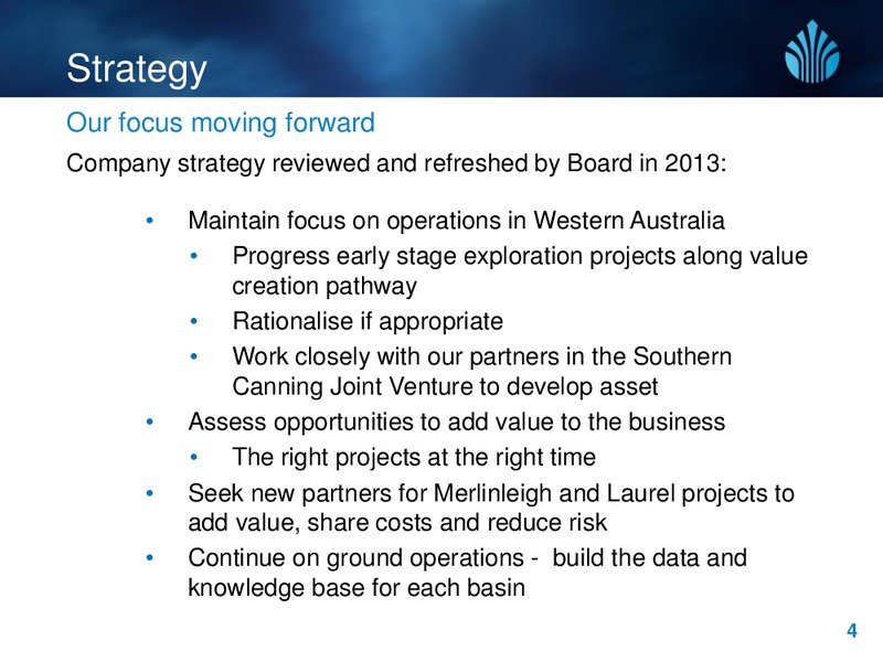 NOVEMBER 2013 INVESTOR PRESENTATION – New Standard Energy – slide 4
