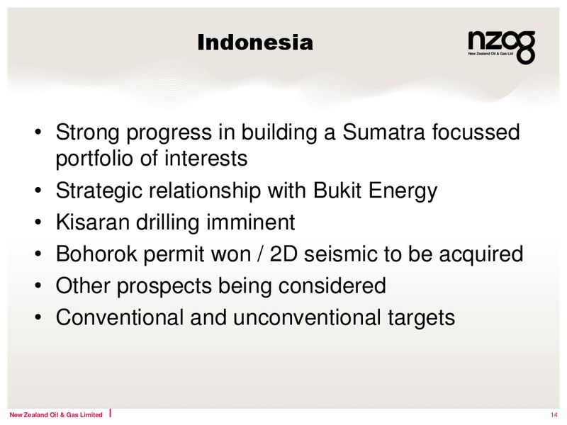 FY 2012 ANNUAL RESULTS – New Zealand Oil & Gas – slide 14