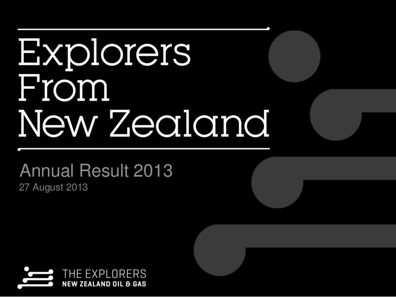 ANNUAL RESULT 2013 – New Zealand Oil & Gas – slide 1