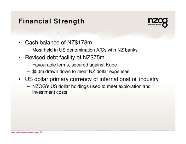 ANNUAL GENERAL MEETING – New Zealand Oil & Gas – slide 14