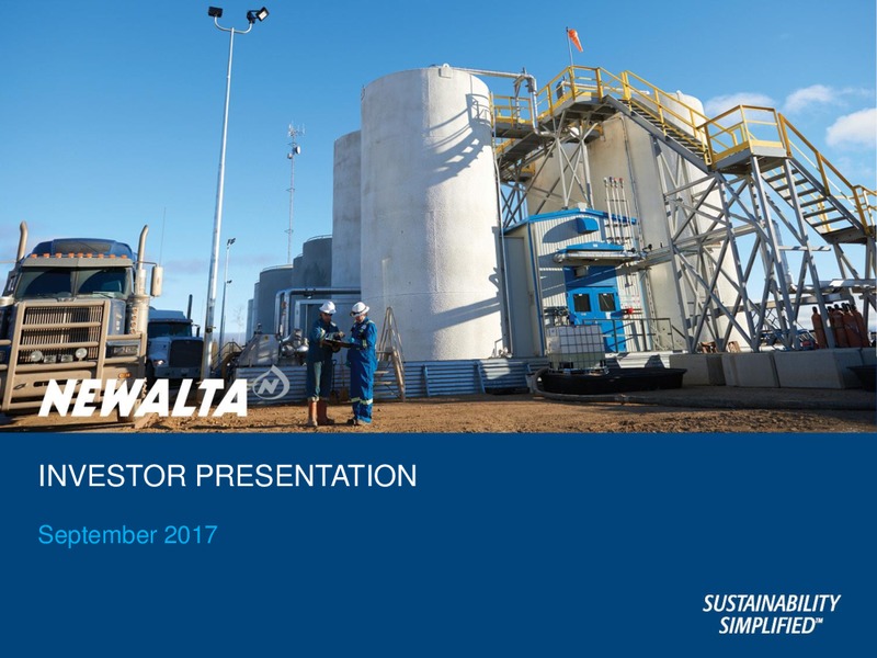 September 2017 Investor Presentation – Newalta Corp. – slide 1