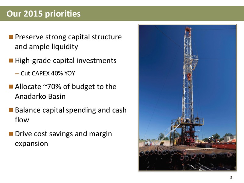 UBS Global Oil and Gas Conference – Newfield Exploration Co. – slide 3