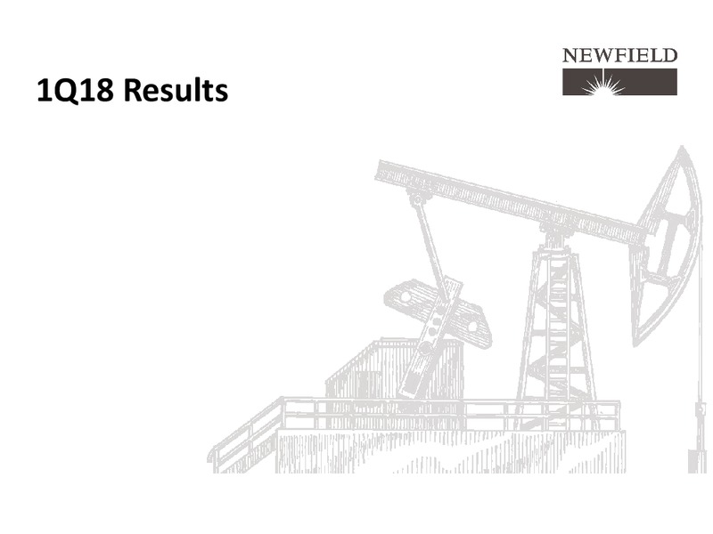 1Q 2018 Earnings Call Presentation – Newfield Exploration Co. – slide 8