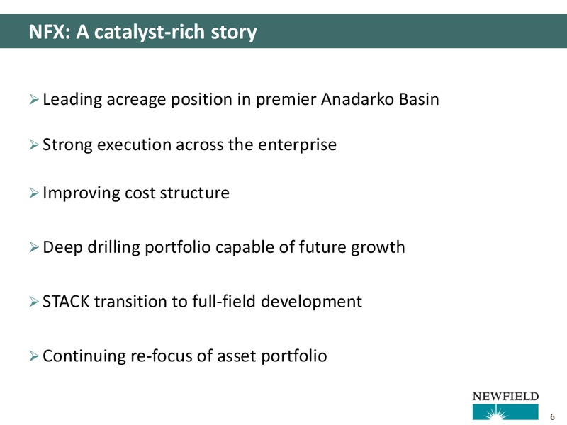 2016 Wells Fargo Securities Energy Conference – Newfield Exploration Co. – slide 6