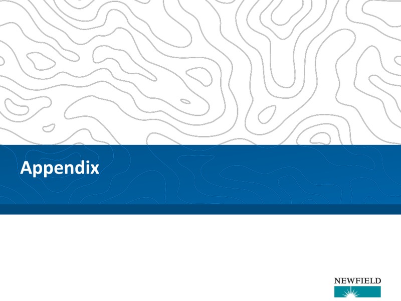 2Q 2017 Investor Presentation – Newfield Exploration Co. – slide 8