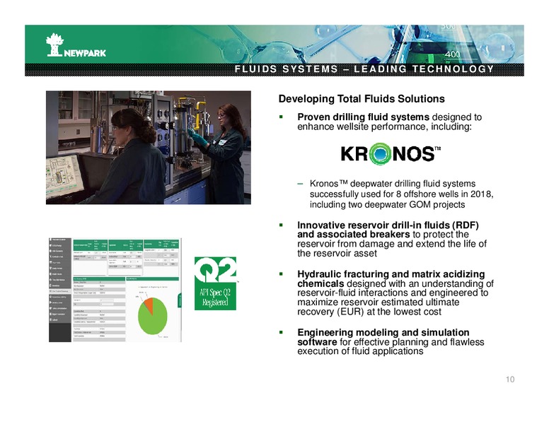 February 2019 Corporate Presentation – Newpark Resources Inc. – slide 8