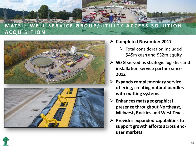 December 2017 Corporate Presentation – Newpark Resources Inc. – slide 12