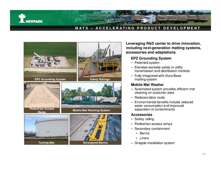 December 2018 Corporate Presentation – Newpark Resources Inc. – slide 12