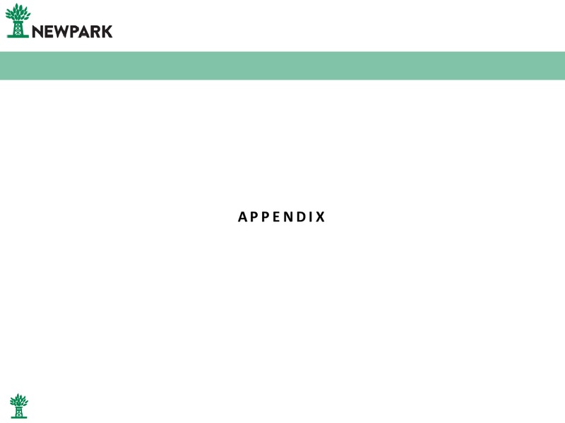 August 2018 Corporate Presentation – Newpark Resources Inc. – slide 14