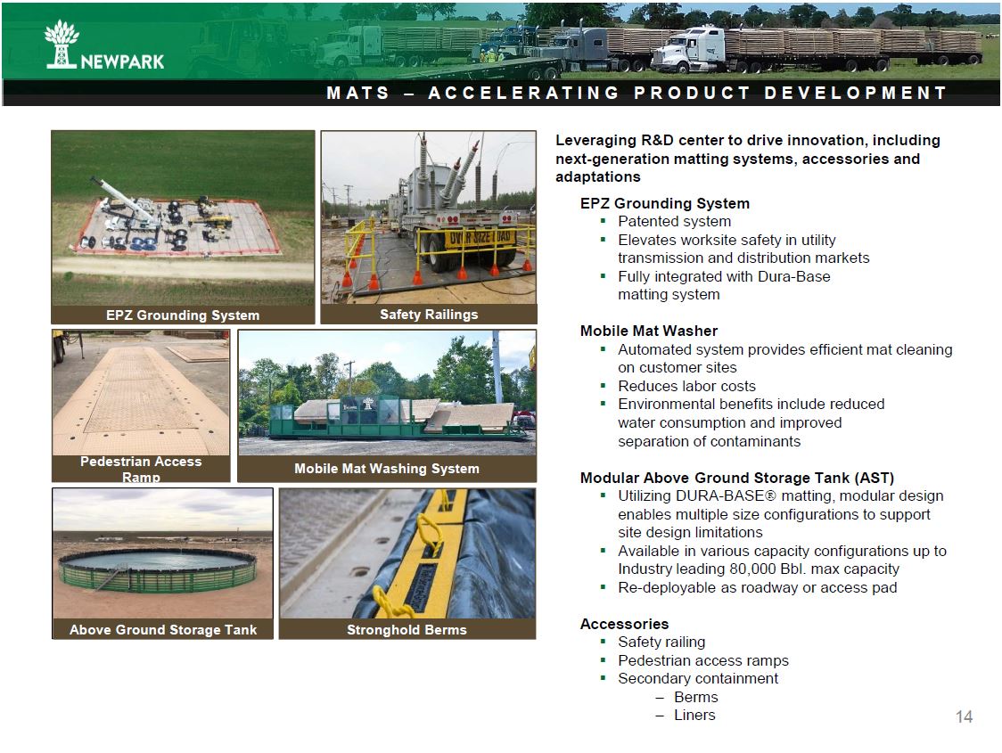 May 2019 Investor Presentation – Newpark Resources Inc. – slide 12