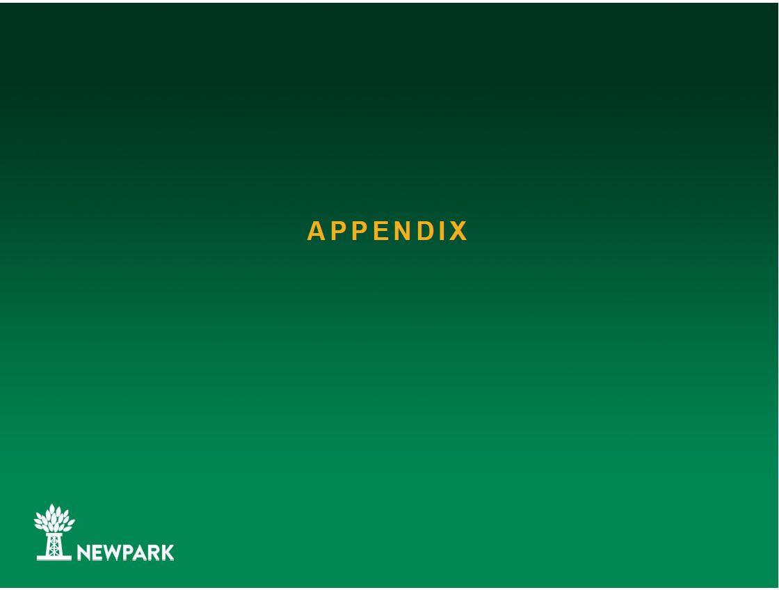 June 2019 Corporate Presentation – Newpark Resources Inc. – slide 14