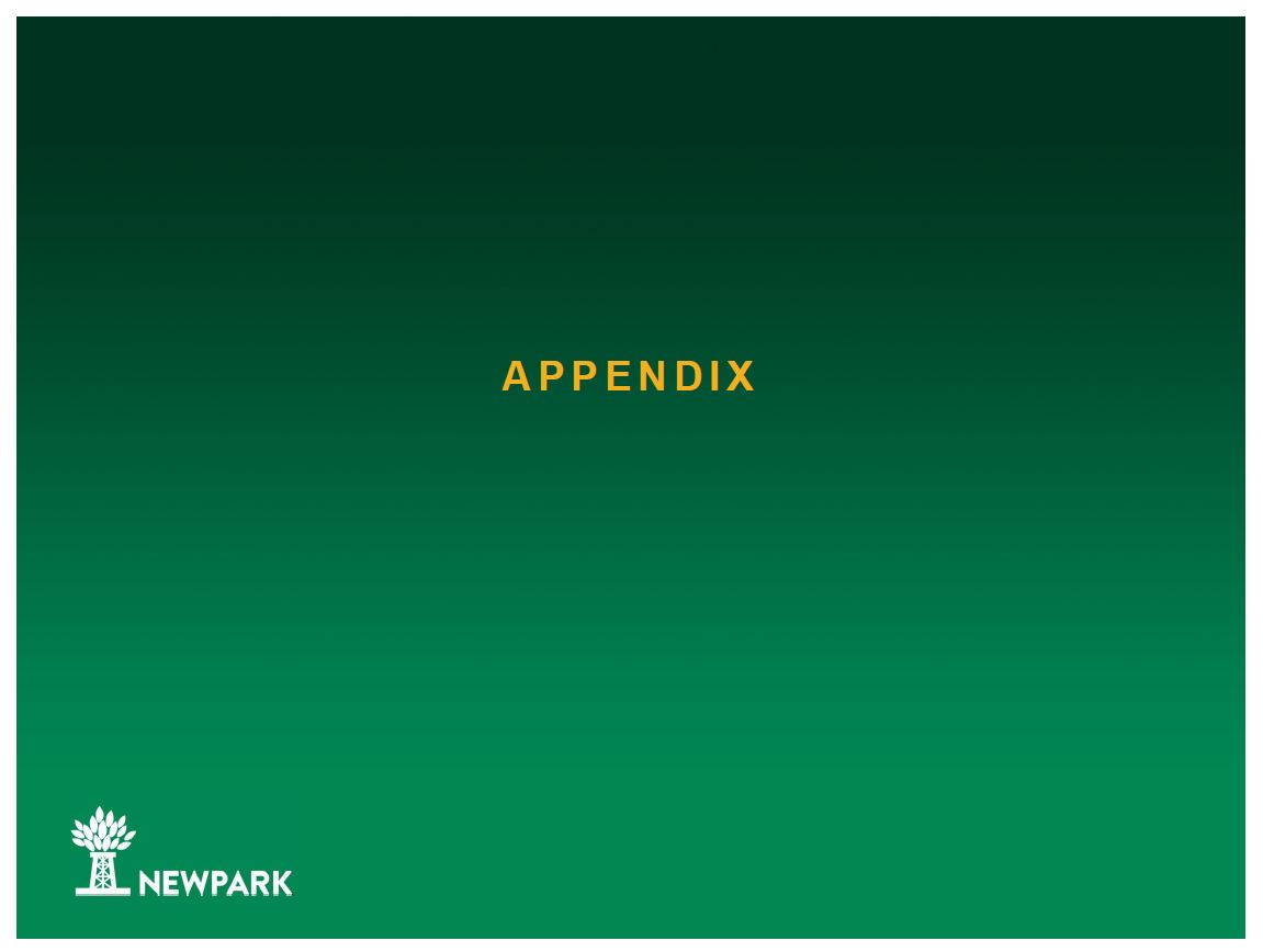 September 2019 Corporate Presentation – Newpark Resources Inc. – slide 14