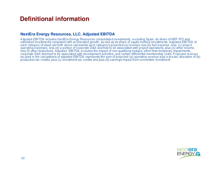 May 2015 Investor Presentation – Nextera Energy Partners Lp – slide 62