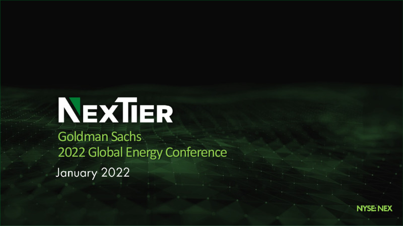 Goldman Sachs 2022 Global Energy Conference – Nextier Oilfield Solutions – slide 1