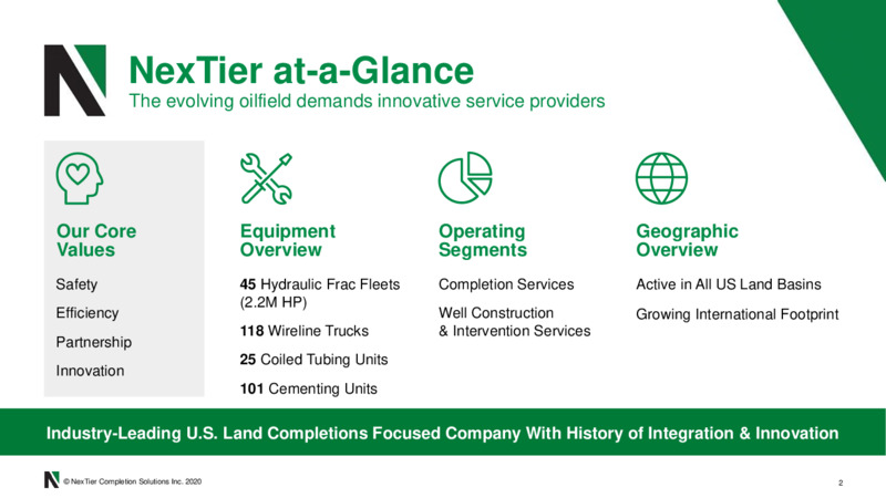 Bank of America Digital Energy Forum – Nextier Oilfield Solutions – slide 2