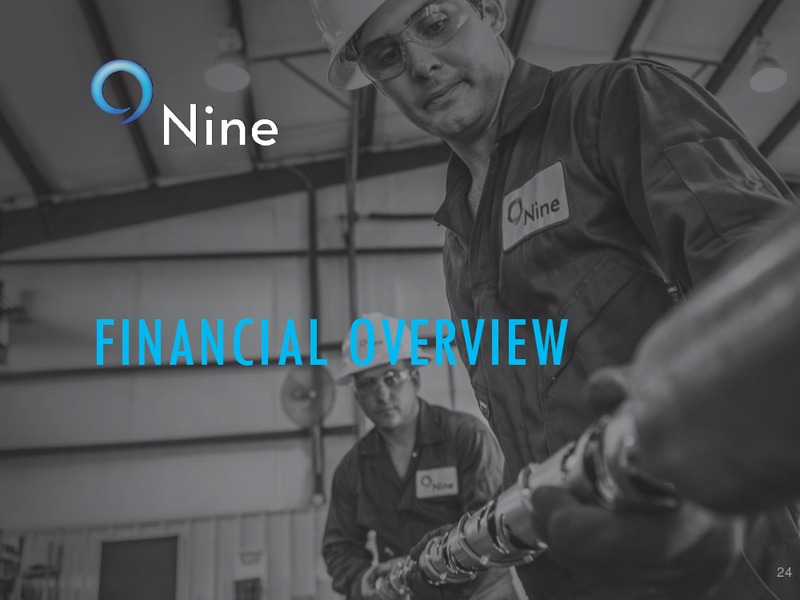 3Q 2019 Earnings Presentation – Nine Energy Service – slide 23
