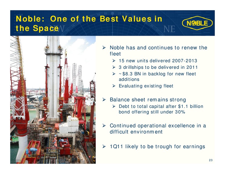 CREDIT SUISSE ENERGY SUMMIT – Noble Corporation plc – slide 22