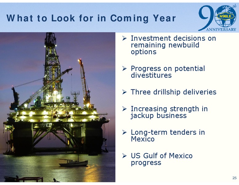 UBS GLOBAL OIL AND GAS CONFERENCE – Noble Corporation plc – slide 24
