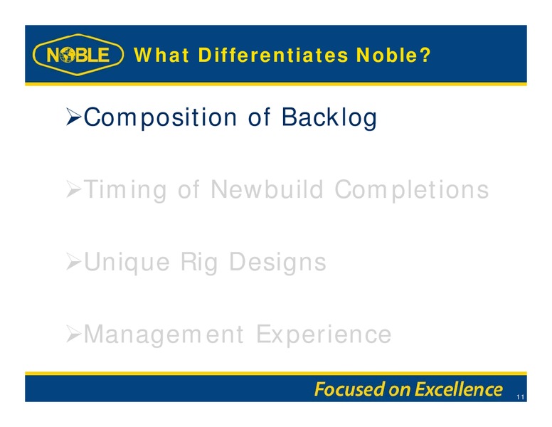 GHS 100 ENERGY CONFERENCE – Noble Corporation plc – slide 10