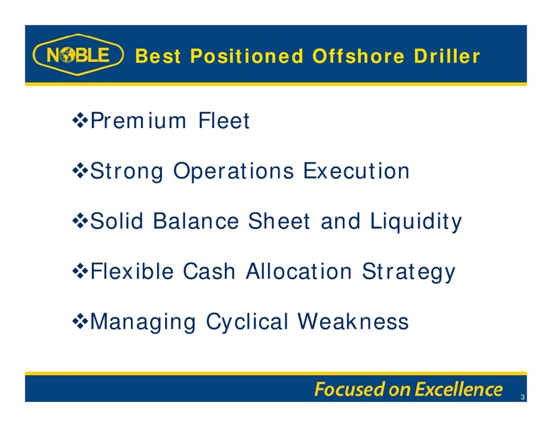 Barclays Capital CEO Energy Power Conference – Noble Corporation plc – slide 2