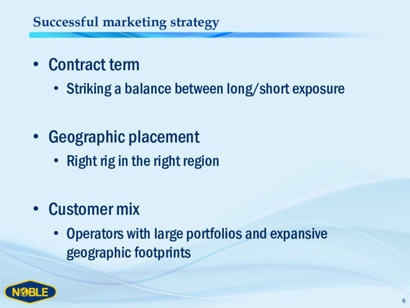 Welcome to Dinner with Noble Corporation – Noble Corporation plc – slide 5