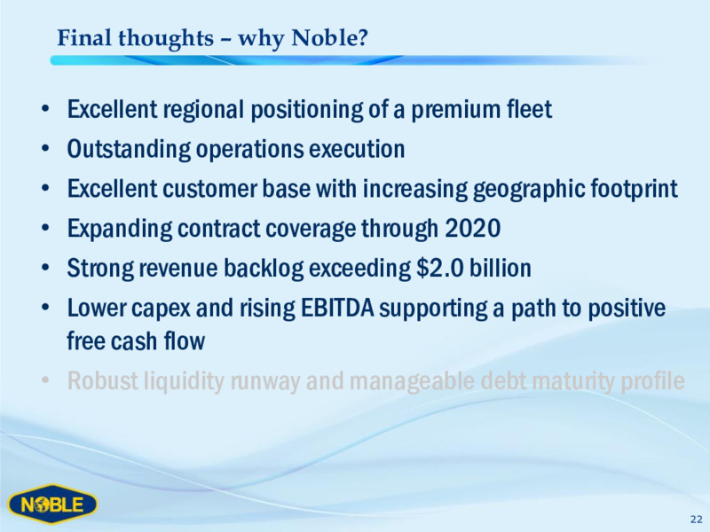 Pareto Securities Oil and Offshore Conferencee – Noble Corporation plc – slide 21