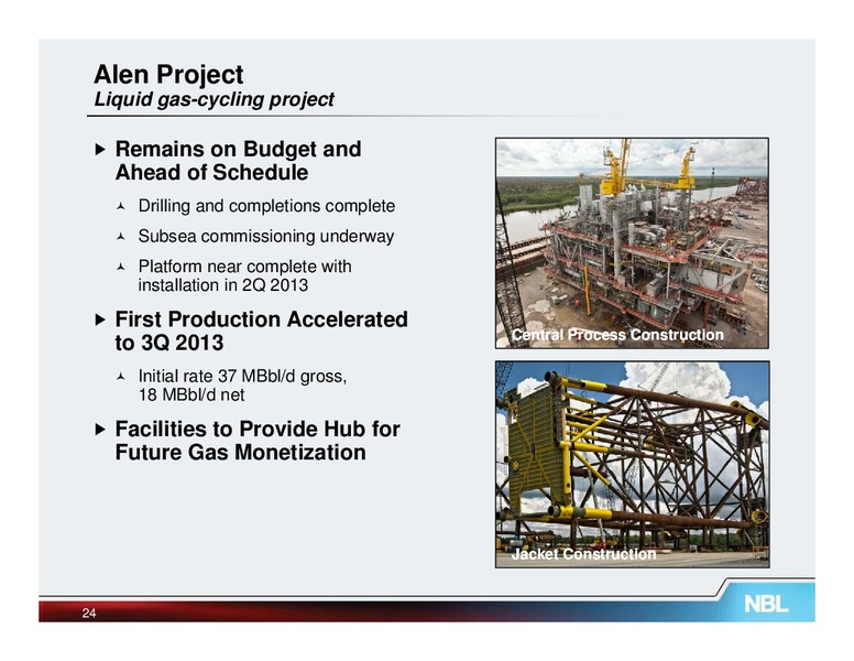 February 2013 Credit Suisse Energy Summit – Noble Energy, Inc. – slide 24