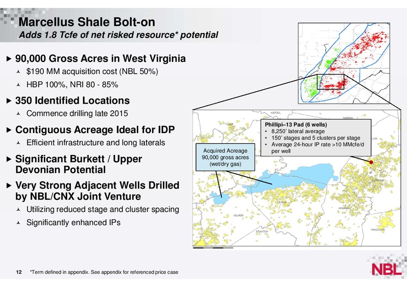 Year End 2013 Supplemental Information – Noble Energy, Inc. – slide 11