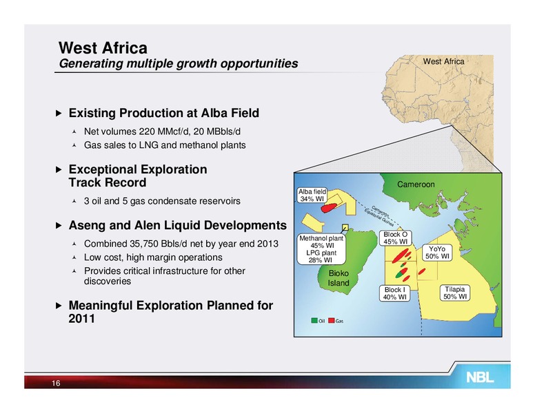 February 2011 Credit Suisse Energy Summit – Noble Energy, Inc. – slide 16
