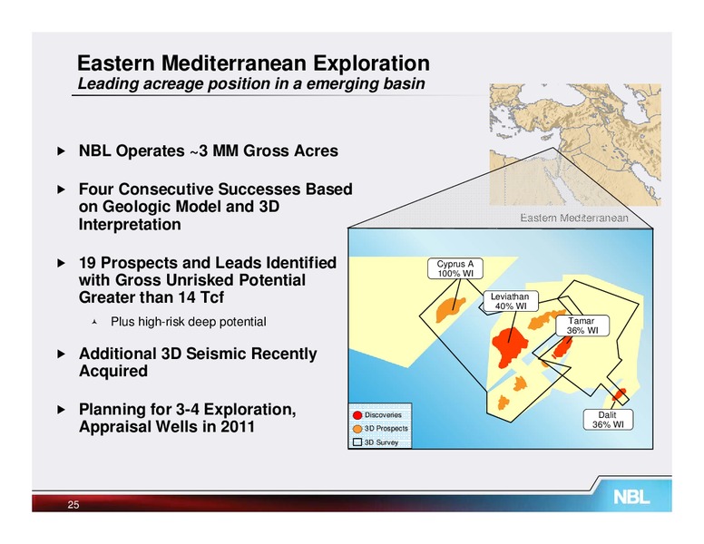 February 2011 Credit Suisse Energy Summit – Noble Energy, Inc. – slide 25