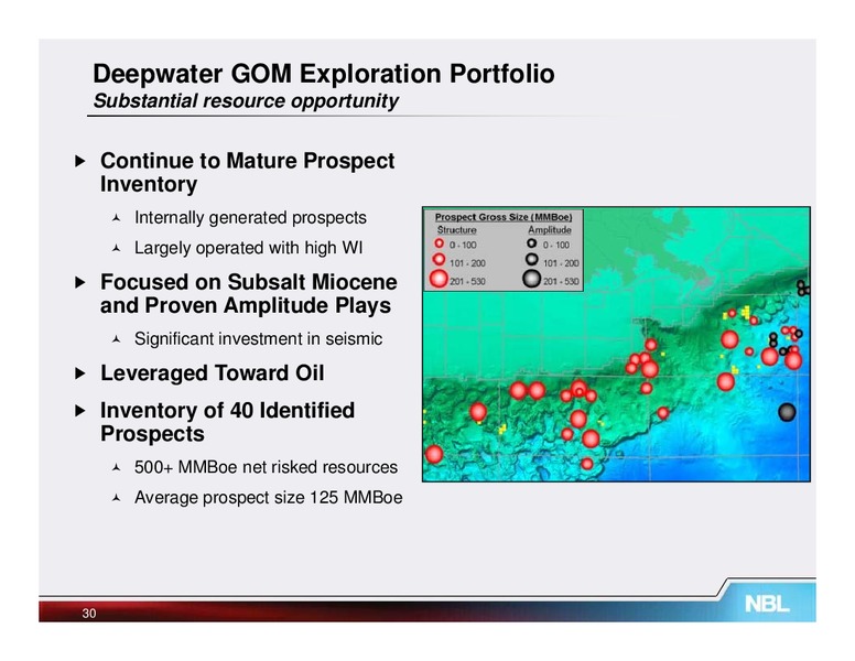 May 2012 Investor Meetings – Noble Energy, Inc. – slide 30