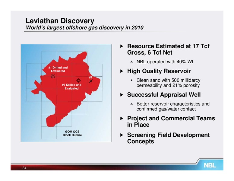 May 2012 Investor Meetings – Noble Energy, Inc. – slide 34