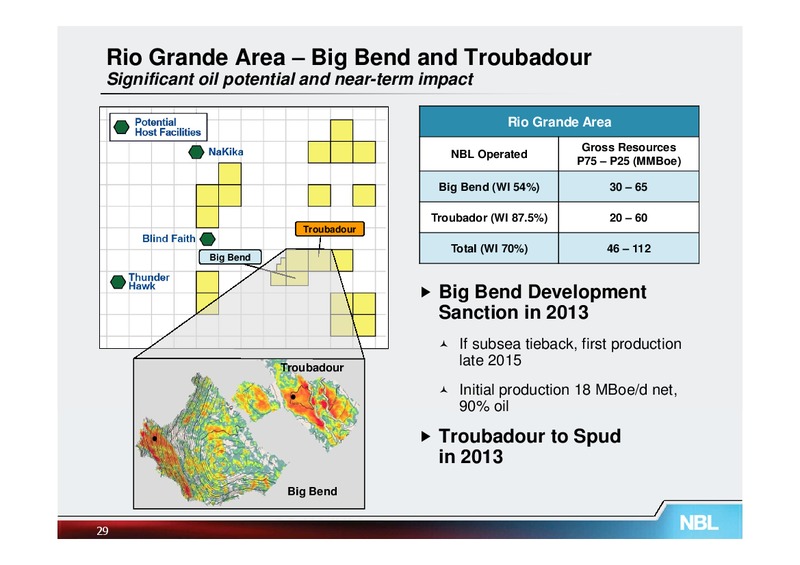May 2013 Investor Meetings – Noble Energy, Inc. – slide 29