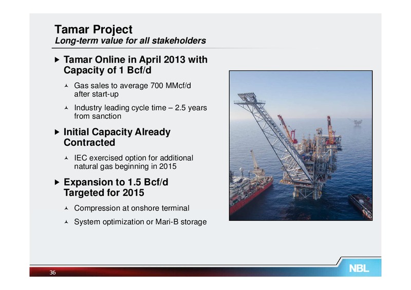 May 2013 Investor Meetings – Noble Energy, Inc. – slide 36