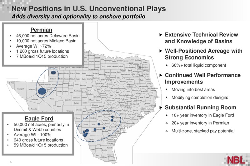 UBS Global Oil & Gas Conference – Noble Energy, Inc. – slide 6