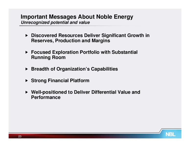 UBS Global Oil and Gas Conference – Noble Energy, Inc. – slide 23
