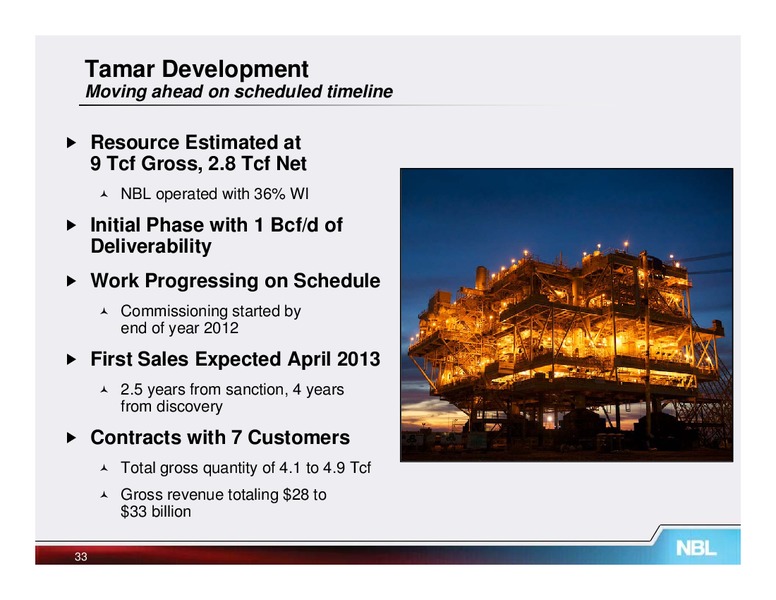 June 2012 Investor Meetings – Noble Energy, Inc. – slide 33