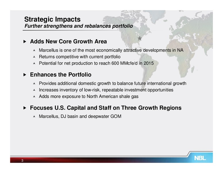 Marcellus Joint Venture – Noble Energy, Inc. – slide 2