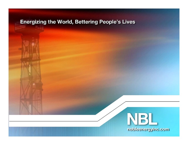 October 2011 Johnson Rice Energy Conference – Noble Energy, Inc. – slide 29