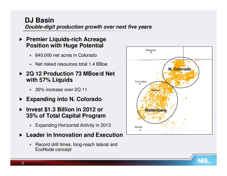 Johnson Rice Energy Conference – Noble Energy, Inc. – slide 5