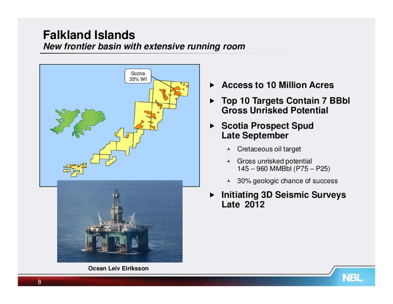 Q3 2012 Supplemental Information – Noble Energy, Inc. – slide 7