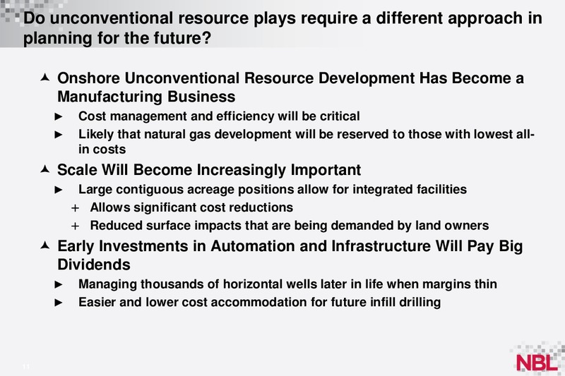 BAML Global Energy Conference – Noble Energy, Inc. – slide 11