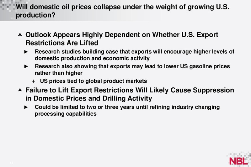 BAML Global Energy Conference – Noble Energy, Inc. – slide 15