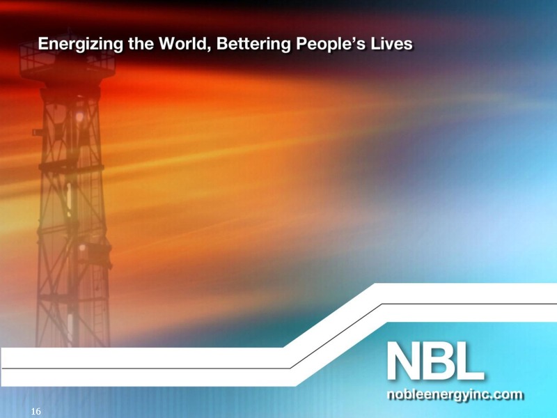 BAML Global Energy Conference – Noble Energy, Inc. – slide 15