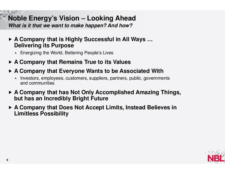 December 2013 Analyst Conference – Noble Energy, Inc. – slide 8