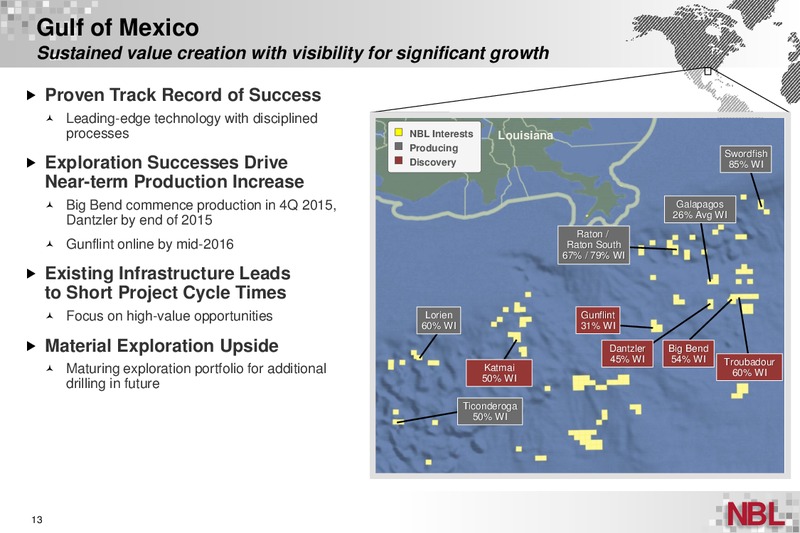 20th Credit Suisse Energy Summit – Noble Energy, Inc. – slide 13