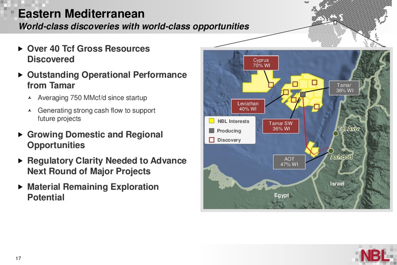 20th Credit Suisse Energy Summit – Noble Energy, Inc. – slide 17