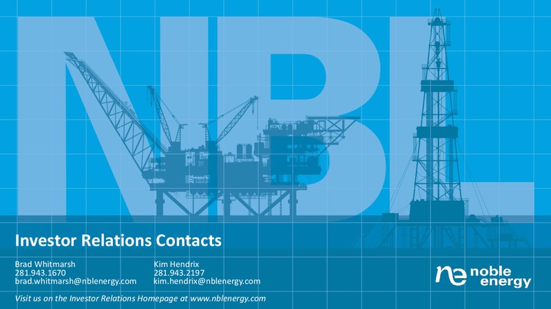4Q19 Results  and 2020 Outlook – Noble Energy, Inc. – slide 25